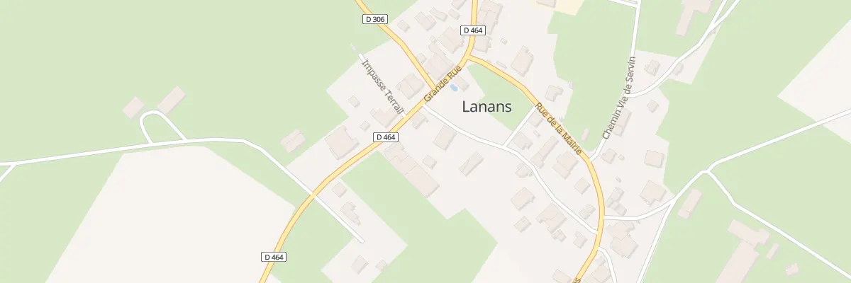 Plan du 5025 Rte d’Ouvans à Lanans
