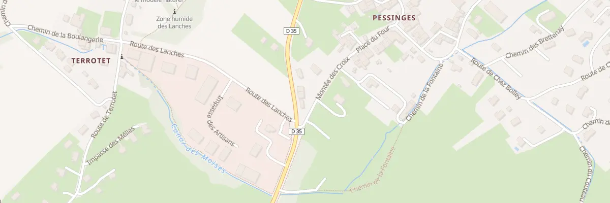 Plan du 61 Mte des Croix à Cervens