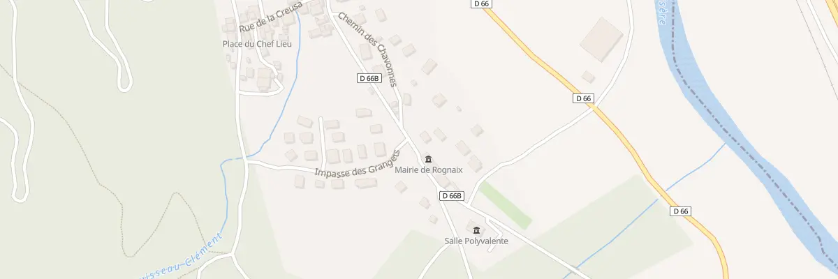 Plan du 375 Rue de la mairie à Rognaix