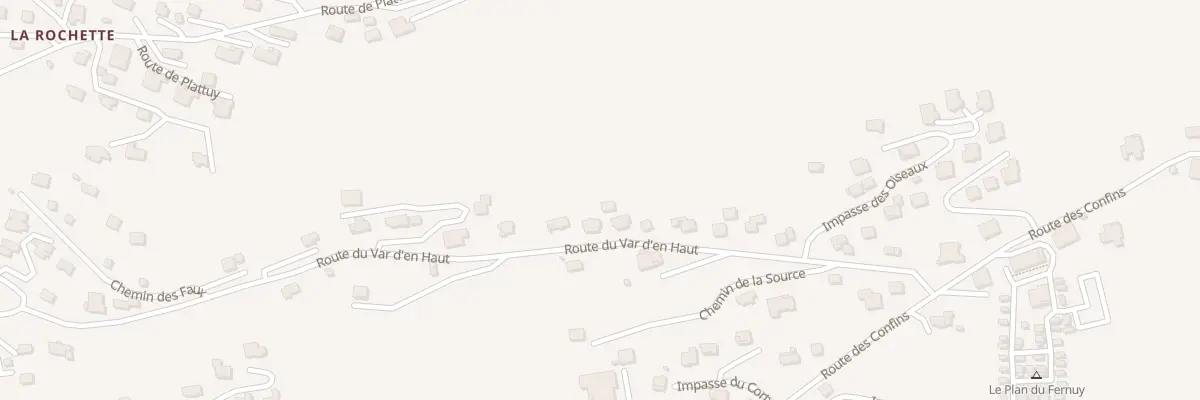 Plan du 298 Rte du Var d’en Haut à La Clusaz
