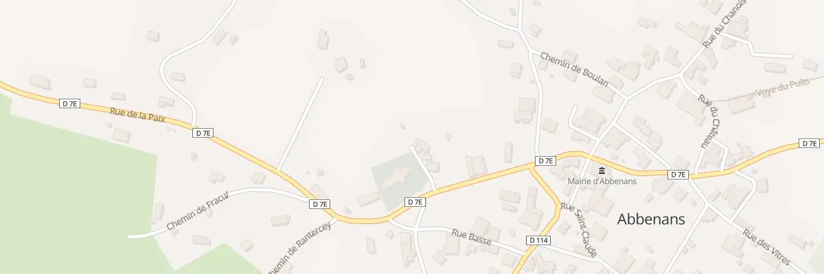 Plan du 6 Imp Derrière l’Eglise à Abbenans