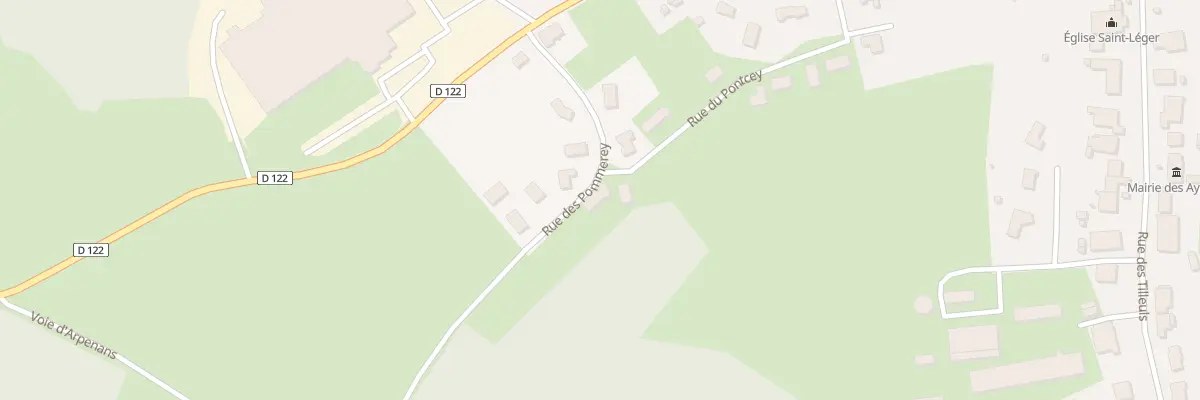 Plan du 7 Rue des Pommerey aux Aynans