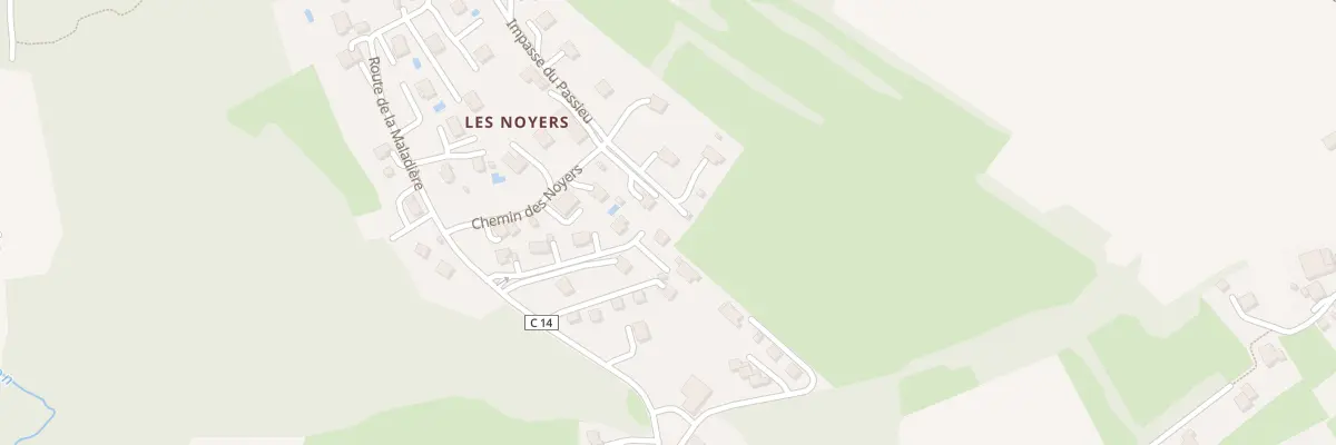 Plan du 364E Rte des Noyers à Perrignier