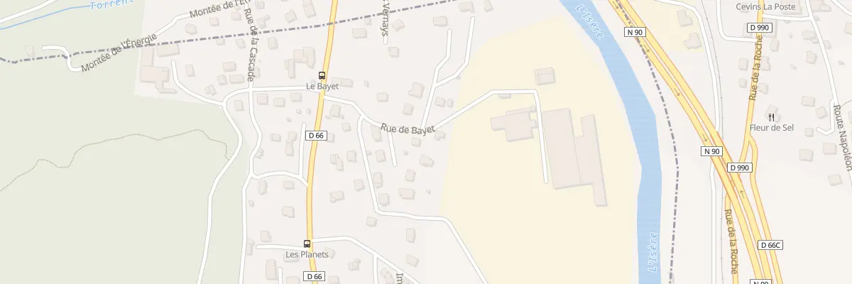 Plan du 130 Rue de bayet à Rognaix