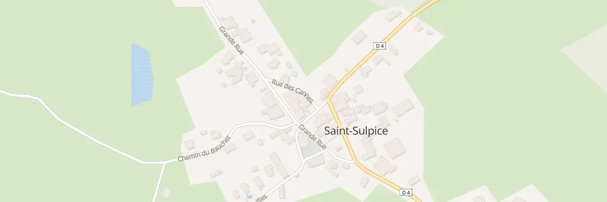 Plan du 6 Rue des Cannes à Saint-Sulpice
