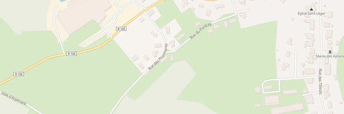 Plan du 5 Rue des Pommerey aux Aynans