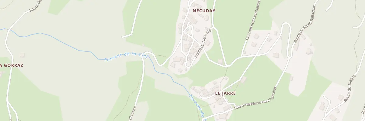 Plan du 6637 Necuday à La Léchère