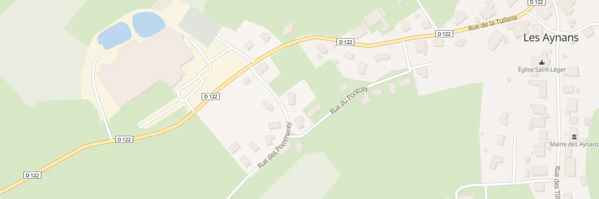 Plan du 17B Rue de la Tuilerie aux Aynans