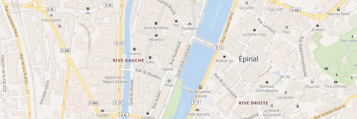 Plan du 23 Quai Louis Lapicque à Épinal