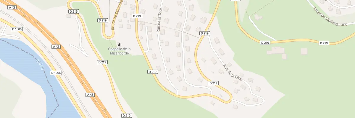 Plan du 722 Rue de la Tour à Saint-Martin-de-la-Porte