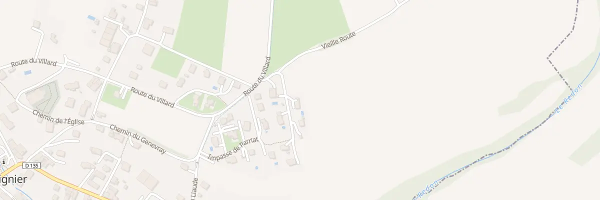 Plan du 640C Rte du Villard à Perrignier