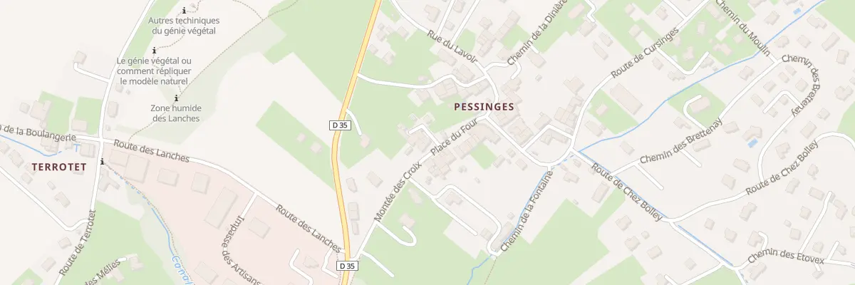 Plan du 23 Pl du Four à Cervens