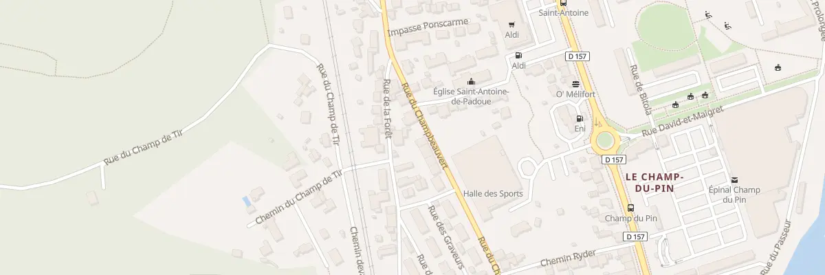 Plan du 8 Rue du Champbeauvert à Épinal