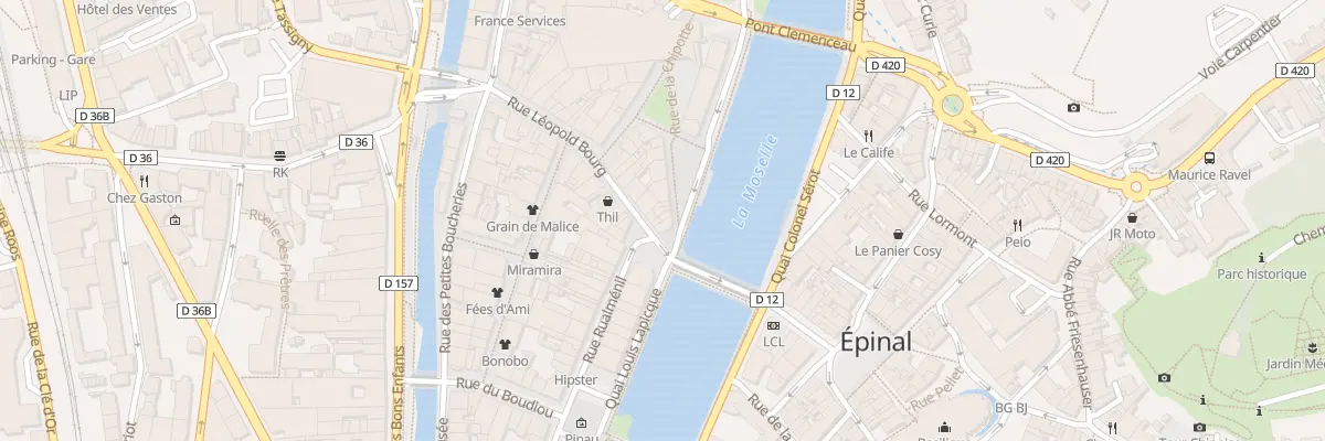 Plan du 3 Rue de la Chipotte à Épinal