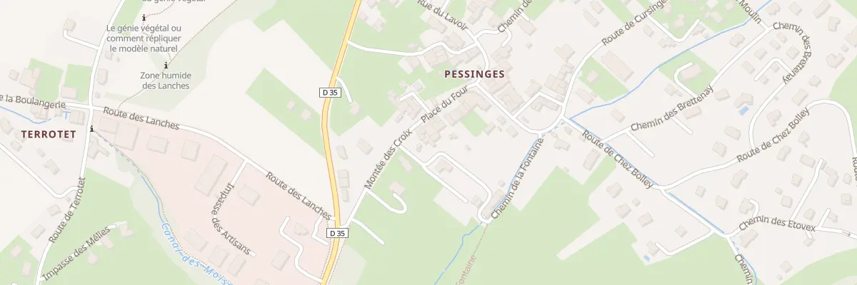Plan du 59 Che de la Molire à Cervens