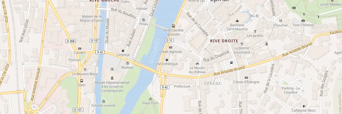 Plan du 6 Quai Jules Ferry à Épinal