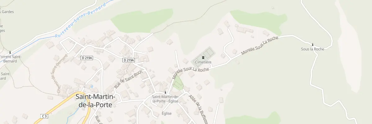 Plan du 91 Mte sous la Roche à Saint-Martin-de-la-Porte