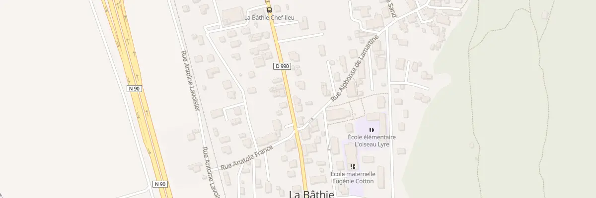 Plan du 2438 Rue Louis Armand à La Bâthie