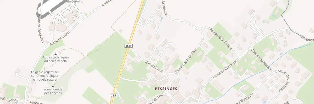 Plan du 122 Rue du lavoir à Cervens