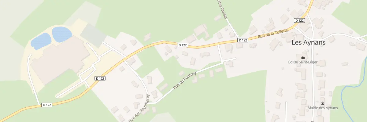 Plan du 13 Rue de la Tuilerie aux Aynans
