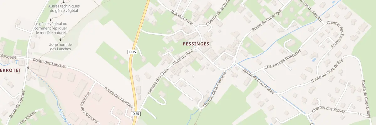 Plan du 48 Pl du Four à Cervens