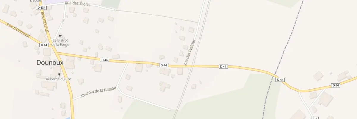 Plan du 9 Rue des Prairies à Dounoux