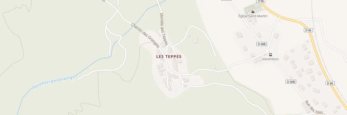 Plan du 13 Pl des Teppes à Rognaix