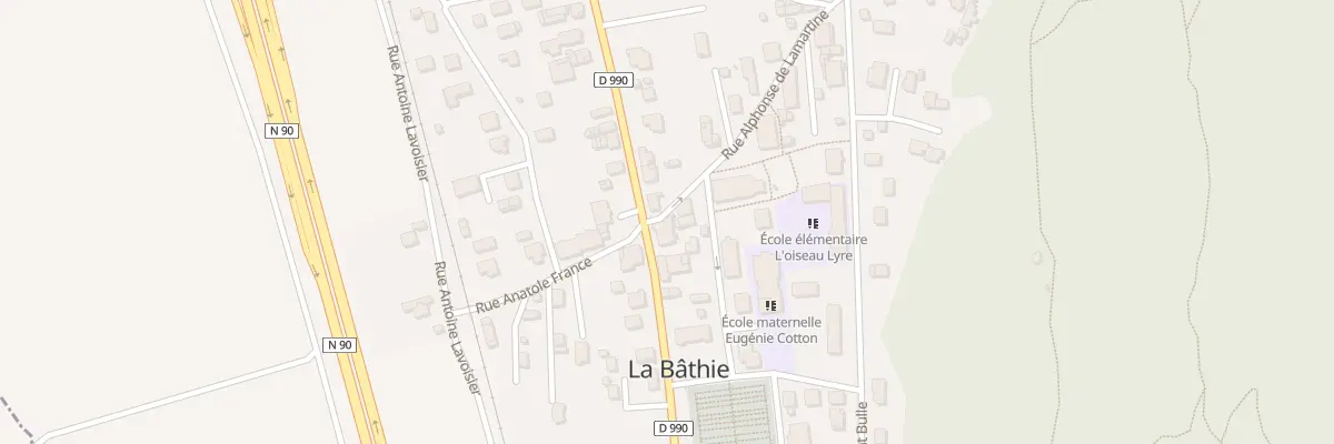 Plan du 5387 Rue Alphonse de Lamartine à La Bâthie