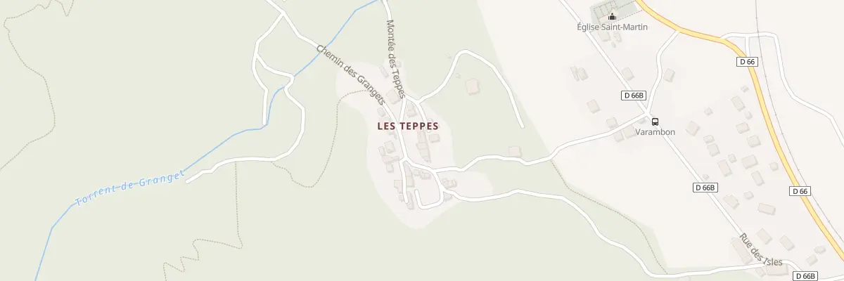 Plan du 15 Pl des Teppes à Rognaix