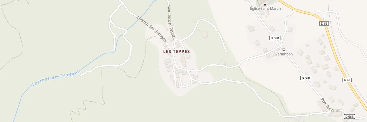 Plan du 17 Pl des Teppes à Rognaix