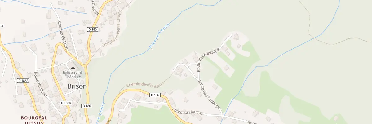 Plan du 169 Rte des Fontanys à Brizon
