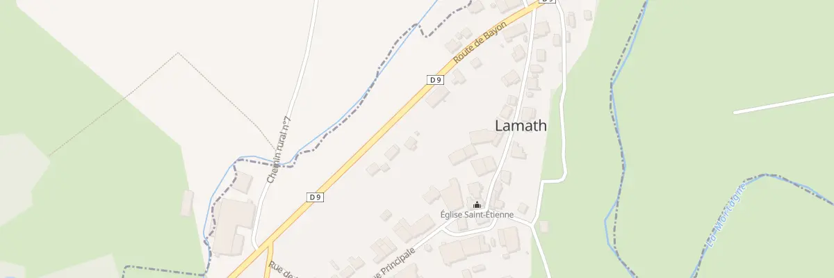 Plan du 9 Rte de Bayon à Lamath