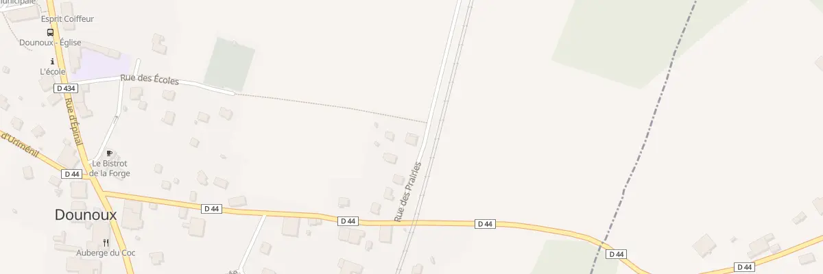 Plan du 73 Rue des Prairies à Dounoux