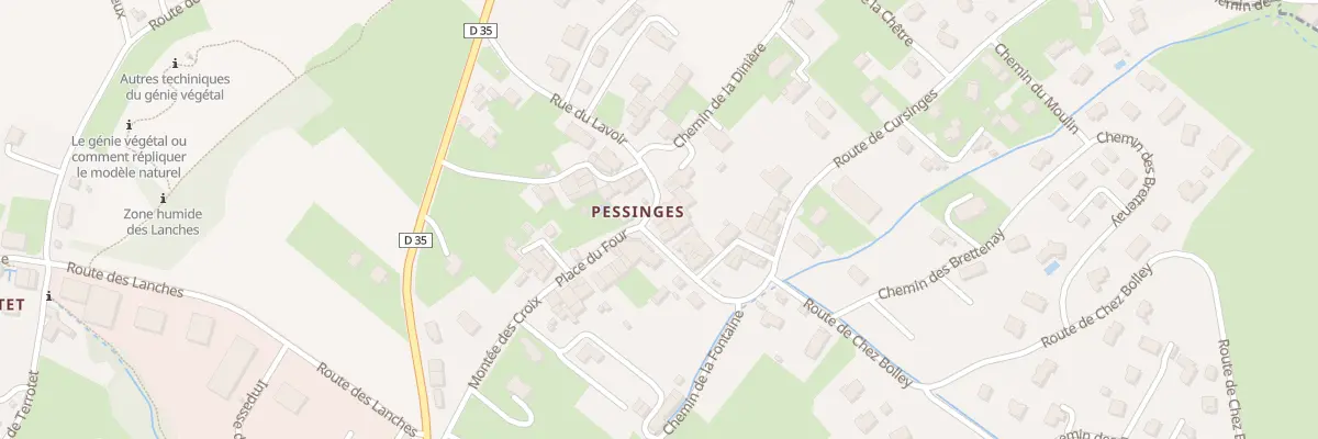 Plan du 1 Rte de Cursinges à Cervens