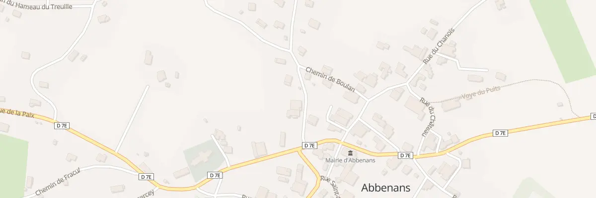 Plan du 5 Rue de Chasseigne à Abbenans