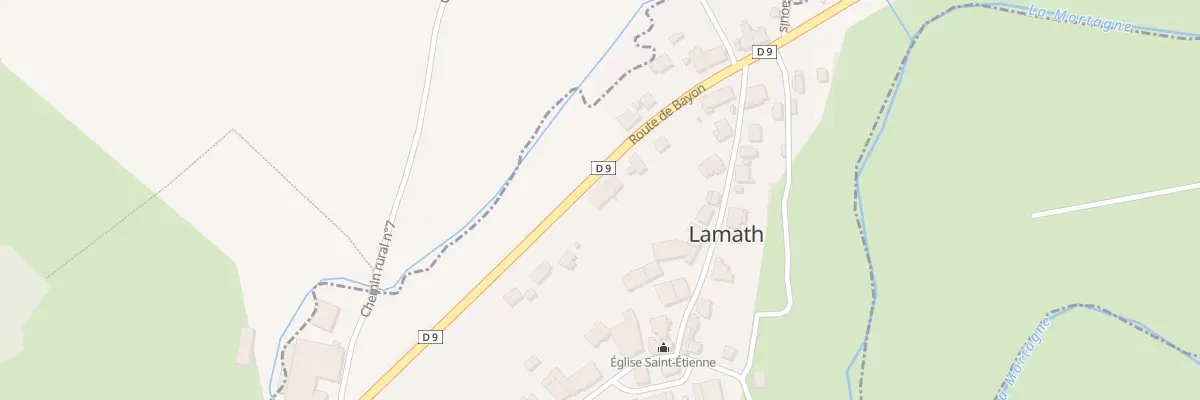 Plan du 7 Rte de Bayon à Lamath