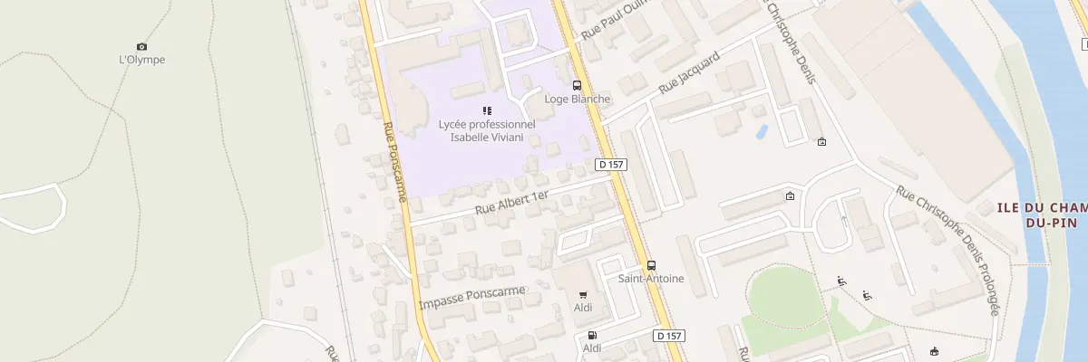 Plan du 8 Rue Albert 1er à Épinal