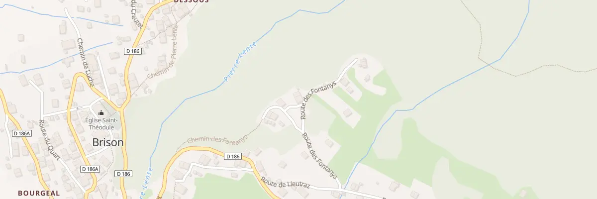 Plan du 209 Rte des Fontanys à Brizon