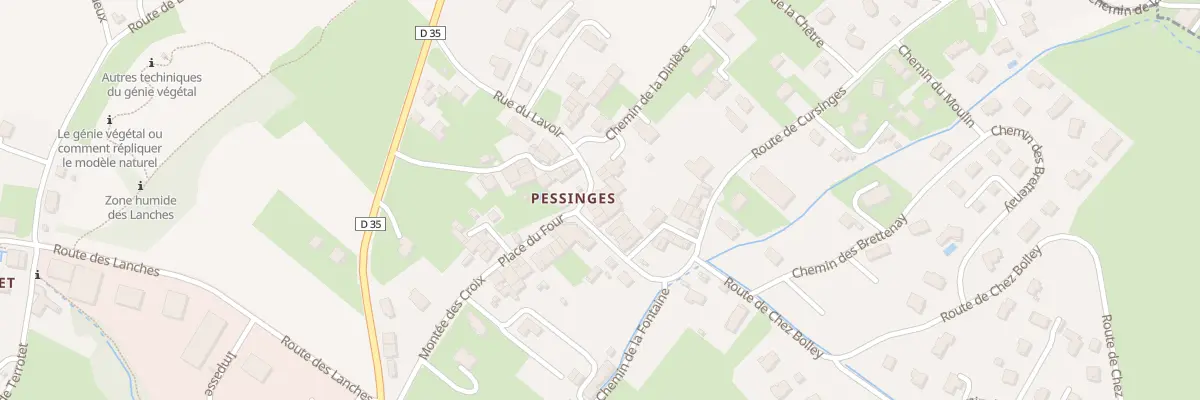 Plan du 18 Rue du lavoir à Cervens