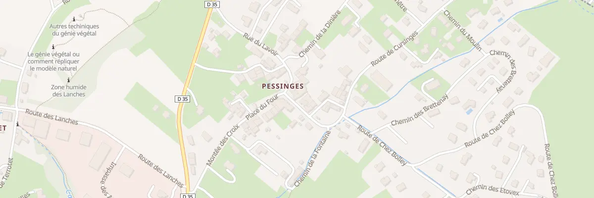 Plan du 15 Rte de Cursinges à Cervens