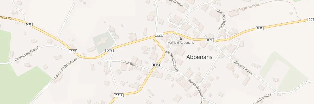 Plan du 2 Rue des Noyes à Abbenans