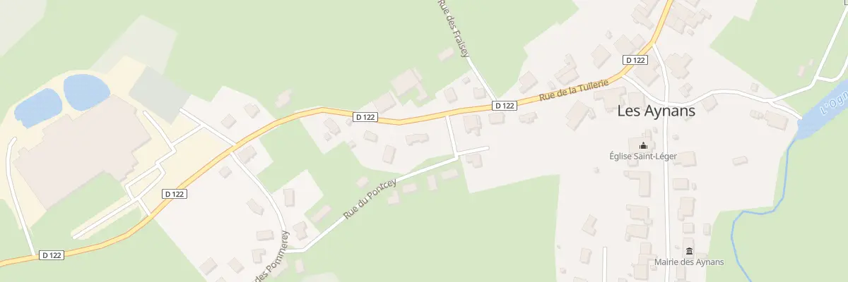 Plan du 11 Rue de la Tuilerie aux Aynans