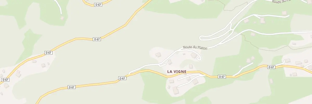 Plan du 177 Rte du Platon à Queige