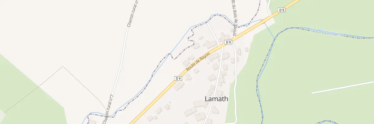 Plan du 14 Rte de Bayon à Lamath