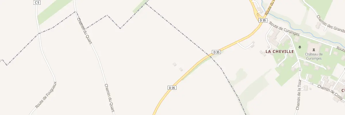 Plan du 2215 Rte des Collines à Cervens