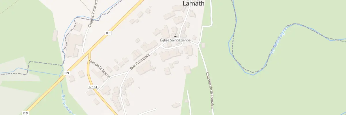 Plan du 2 Rue de la Fontaine à Lamath