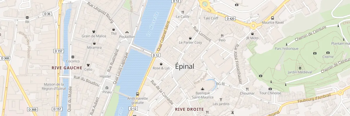 Plan du 7 Pl des Vosges à Épinal