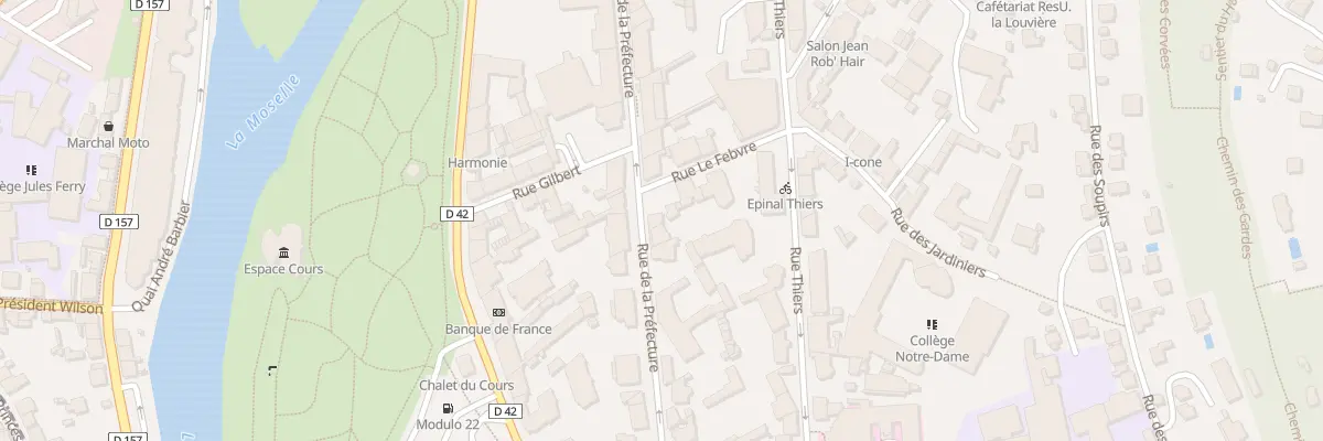 Plan du 27 Rue de la Préfecture à Épinal