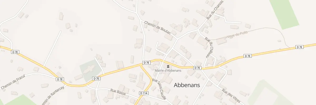 Plan du 1 Rue de Goisey à Abbenans