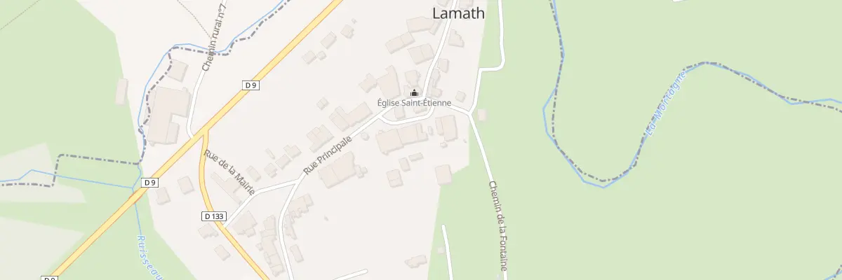 Plan du 4 Rue de la Fontaine à Lamath